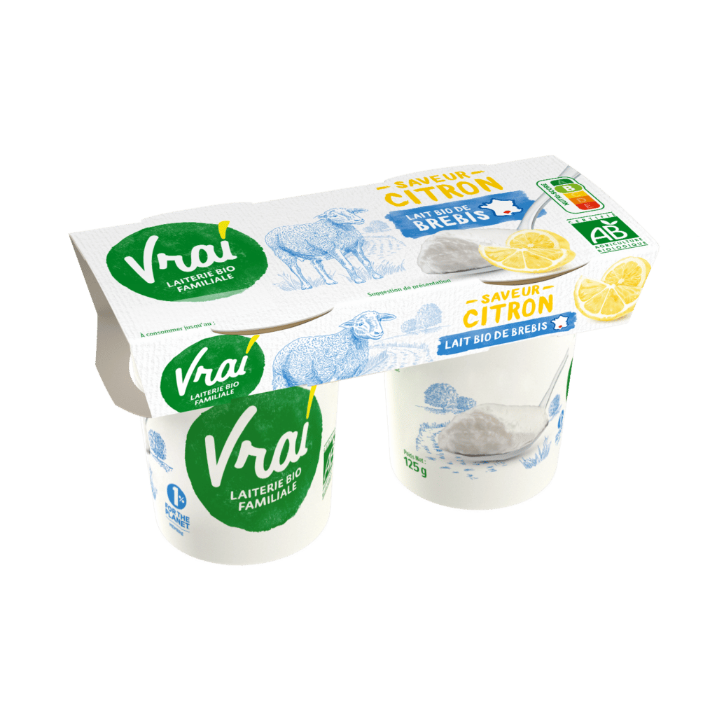 3D_BREBIS  - Yaourt etuve citron - 2x125g