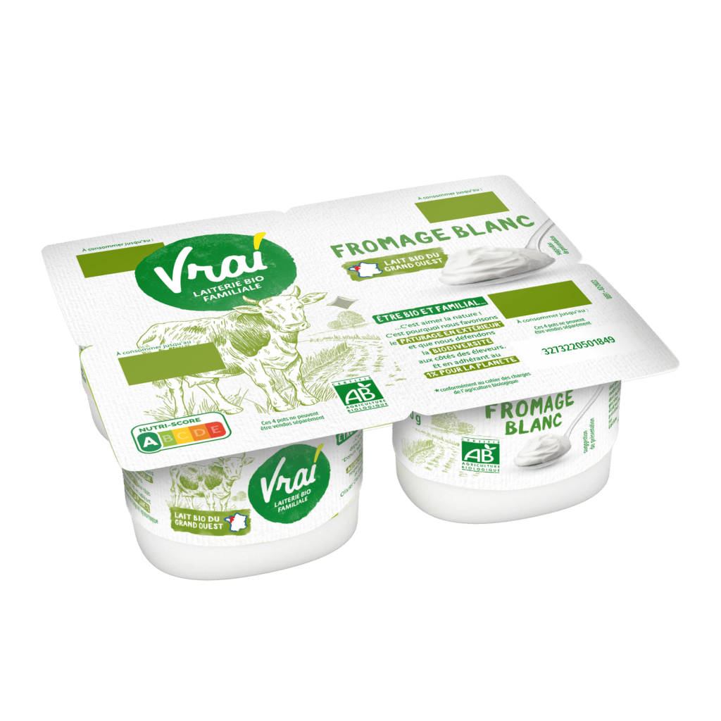 3D - Vache fromage blanc nature 4x100g