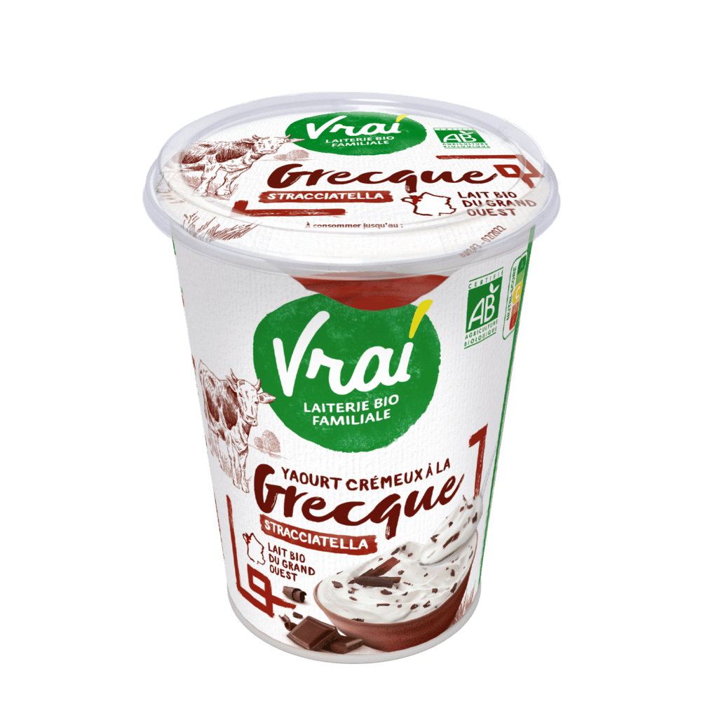3D-VACHE -Yaourt a la grecque stracciatella - 400g